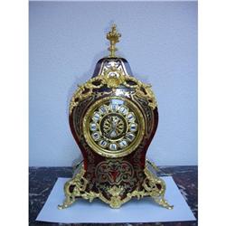 A French bronze-mounted red boulle mantel clock#1711611