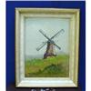 VINTAGE OIL ON BOARD PICTURE - WINDMILL #1725059