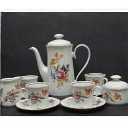 COTTAGE CHIC 40's CHOCOLATE  SET FOR 4 #1725069