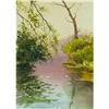 Original watercolor "Ducks on lake" #1725095