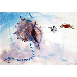 "Pursuit" watercolor by Sorokina Tatyana #1725098