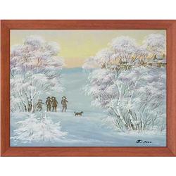 "Russian view" fine oil of Russian artist. #1725099