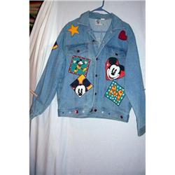 Vintage Mickey Mouse Blue Denim Jacket #1725103