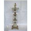 Glass and Metal Smoke Stand or Ashtray #1725178