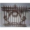 19 feet Rare Antique Wrought Iron Fence #1725238
