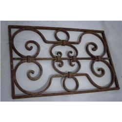 4 Antique Wrought Iron Panels Windows #1725269