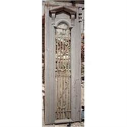 French Colonial Pine Iron Door Panel #1725283