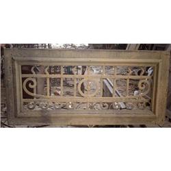 French Pine iron Door Panel Transom #1725294