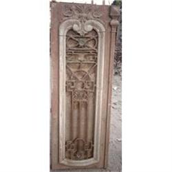 French Colonial Pine Iron Door Panel #1725295