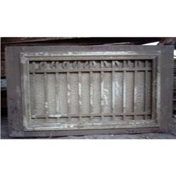 French Colonial Door Pine Iron Transom #1725298