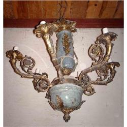Marble Brass Hand Crafted Chandelier #1725314