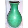 Image 1 : English Onyx Green and Gold Pottery Vase #1725407