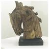 173 - Carved Horse Head Statue #1725493