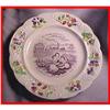 Old German Train  Ironstone Baby Pottery Plate #1725507