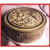 Antique Deco Bronze/Brass Vanity Powder Jar #1725510