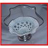 Victorian Art Glass & Silver Brides Basket #1725514