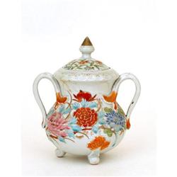 19C Japanese Fukgawa Imari Humidor Tea Caddy #1725551
