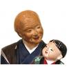 Old Japanese Hakata Urasaki 3 Doll Grandparents#1725572