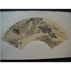 fine Chinese Fan Painting #1725655