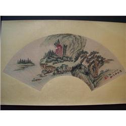 fine Chinese Fan Painting #1725656