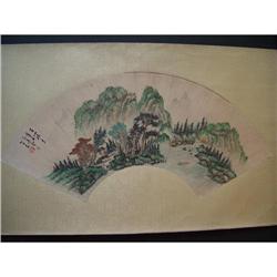 fine Chinese Fan Painting #1725657