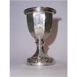 Antique silver goblet or salt cellar #1725754