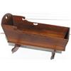 Antique Hand-Carved Baby Cradle #1725781