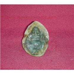 Vintage Green Jade Stone Happy Buddha   #1725893