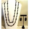 Antique Celluloid Necklace and Earrings #1725976