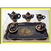 Image 1 : COBALT BLUE GOLD MINIATURE LIMOGES TEASET 19C #1725989
