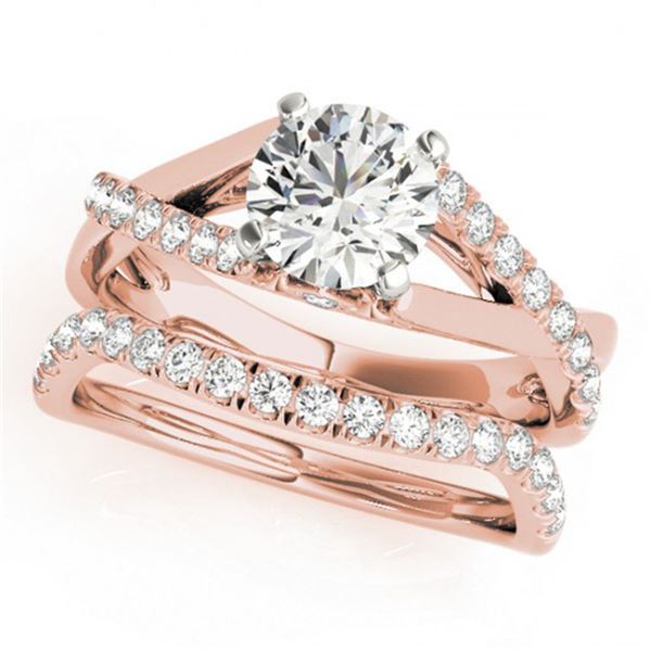 1.06 ctw Certified VS/SI Diamond 2pc Wedding Set 14k Rose Gold - REF-115N9F