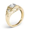 Image 3 : 0.6 ctw Certified VS/SI Diamond Antique Ring 18k Yellow Gold - REF-99W2H