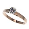 Image 1 : 0.51 ctw Certified Quality Diamond Engagment Ring 10k Rose Gold - REF-37N6F