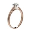 Image 3 : 0.51 ctw Certified Quality Diamond Engagment Ring 10k Rose Gold - REF-37N6F