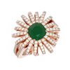 Image 3 : 3.35 ctw Emerald & Diamond Ring 18K Rose Gold - REF-183A8N