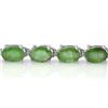 Image 2 : 10.50 ctw Emerald Bracelet 10k White Gold - REF-118N2F