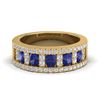 Image 1 : 1.75 ctw Tanzanite & Micro Pave VS/SI Diamond Ring 10k Yellow Gold - REF-48N5F