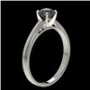 Image 3 : 0.75 ctw Fancy Black Diamond Solitaire Engagment Ring 10k White Gold - REF-23H3R