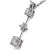 Image 3 : 0.9 ctw Cushion Cut Diamond Designer Necklace 18K White Gold - REF-121A2N