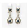 Image 1 : 2.03 ctw Diamond & Pearl Earrings 18K Yellow Gold - REF-176R9K