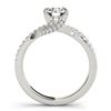 Image 2 : 0.8 ctw Certified VS/SI Diamond Ring 18k White Gold - REF-107Y8X