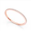 Image 2 : 0.50 ctw Eternity Micro Pave VS/SI Diamond Ring 14k Rose Gold - REF-28F4M