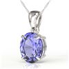 Image 1 : 3.50 ctw Tanzanite Designer Necklace 18k White Gold - REF-43H2R