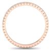Image 3 : 0.75 ctw Certified VS/SI Diamond Eternity Ring 18k Rose Gold - REF-50H9R