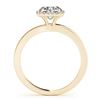 Image 2 : 0.65 ctw Certified VS/SI Diamond Halo Ring 18k Yellow Gold - REF-73N6F