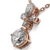 Image 3 : 1.4 ctw Cushion Cut Diamond Designer Necklace 18K Rose Gold - REF-181X2A