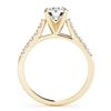 Image 2 : 0.77 ctw Certified VS/SI Diamond Ring 18k Yellow Gold - REF-100Y9X