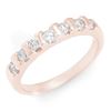 Image 1 : 0.65 ctw Certified VS/SI Diamond Ring 14k Rose Gold - REF-44W8H