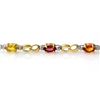 Image 2 : 2.51 ctw Multi-Sapphire & Diamond Bracelet 10k Yellow Gold - REF-24A3N