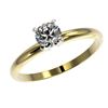 Image 2 : 0.54 ctw Certified Quality Diamond Engagment Ring 10k Yellow Gold - REF-40M8G